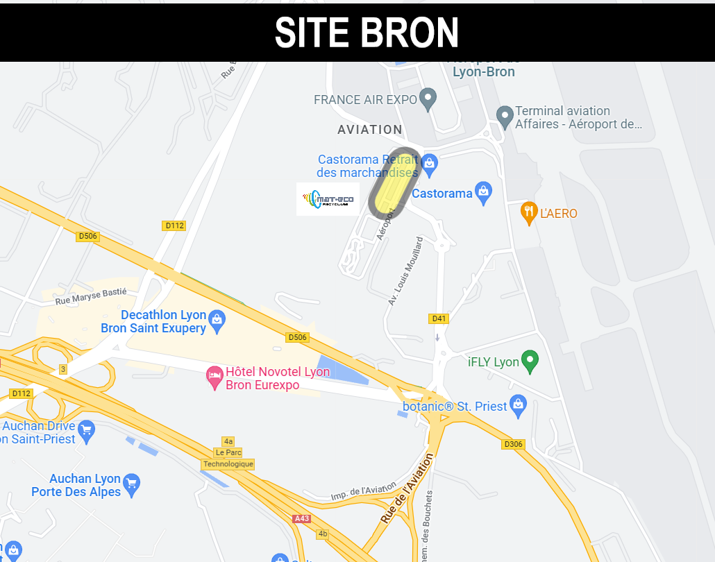 MAT ECO RECYCLAGE BRON Plan site Bron